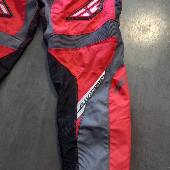 Fly Racing F-16 Motorcross Pants Red/White/Black Size 38 Mens NWT - Picture 7 of 15